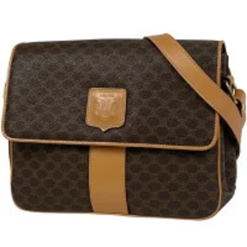 Celine Macadam shoulder bag cross Body Belt Bum Crossbody canvas brown